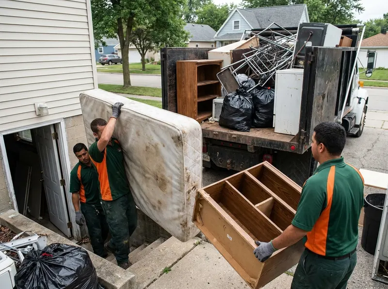 Basement Cleanout in Aurora, IL